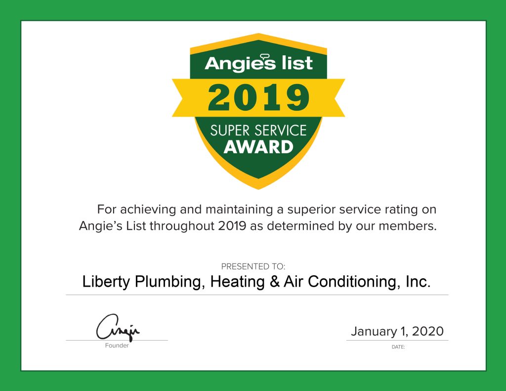 2019 Angies List Super Service Award